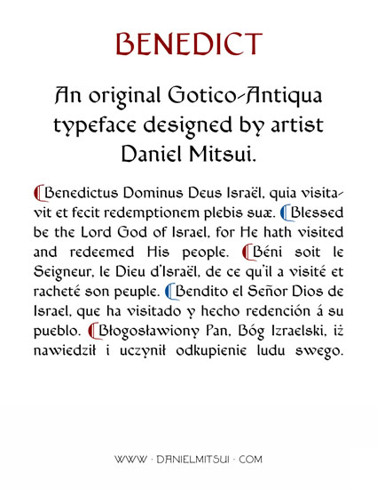 BENEDICT TYPEFACE