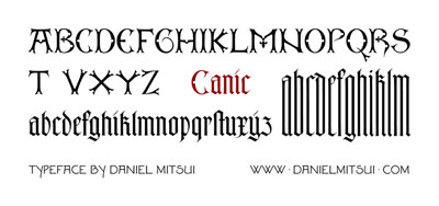 CANIC TYPEFACE