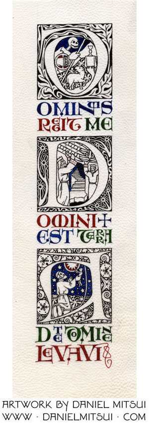 psalms-22-23-and-24-drawing-by-daniel-mitsui