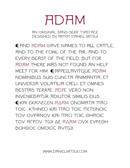 ADAM TYPEFACE