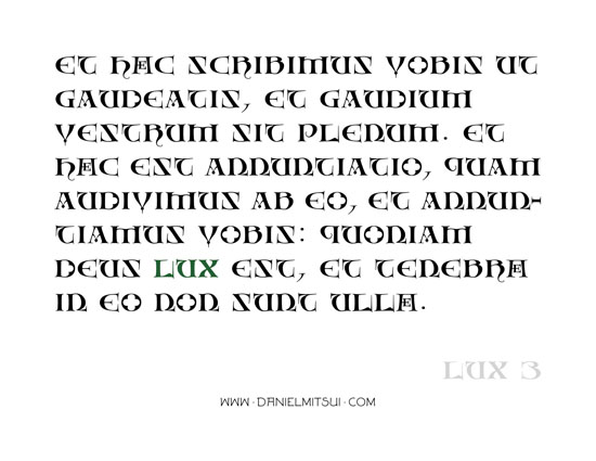 LUX TYPEFACE