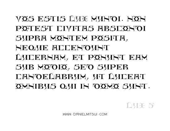LUX TYPEFACE
