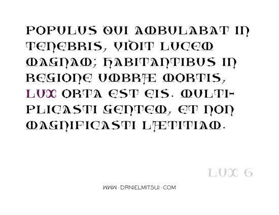 LUX TYPEFACE